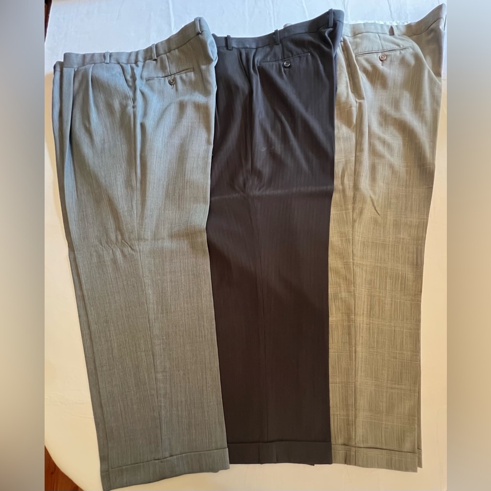 Ralph Lauren Roundtree & Yorke Men’s Wool Grey Dress Pants Bundle